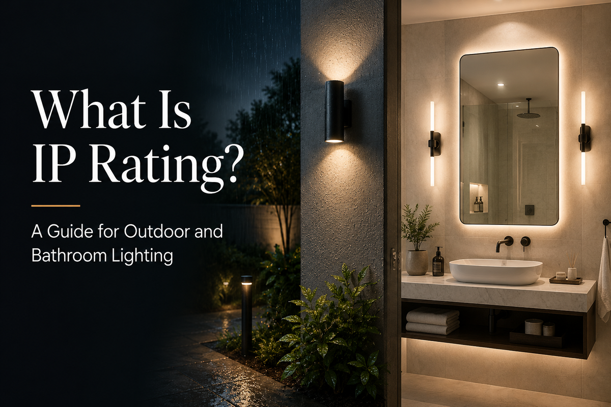 IP rating guide for outdoor and bathroom lighting