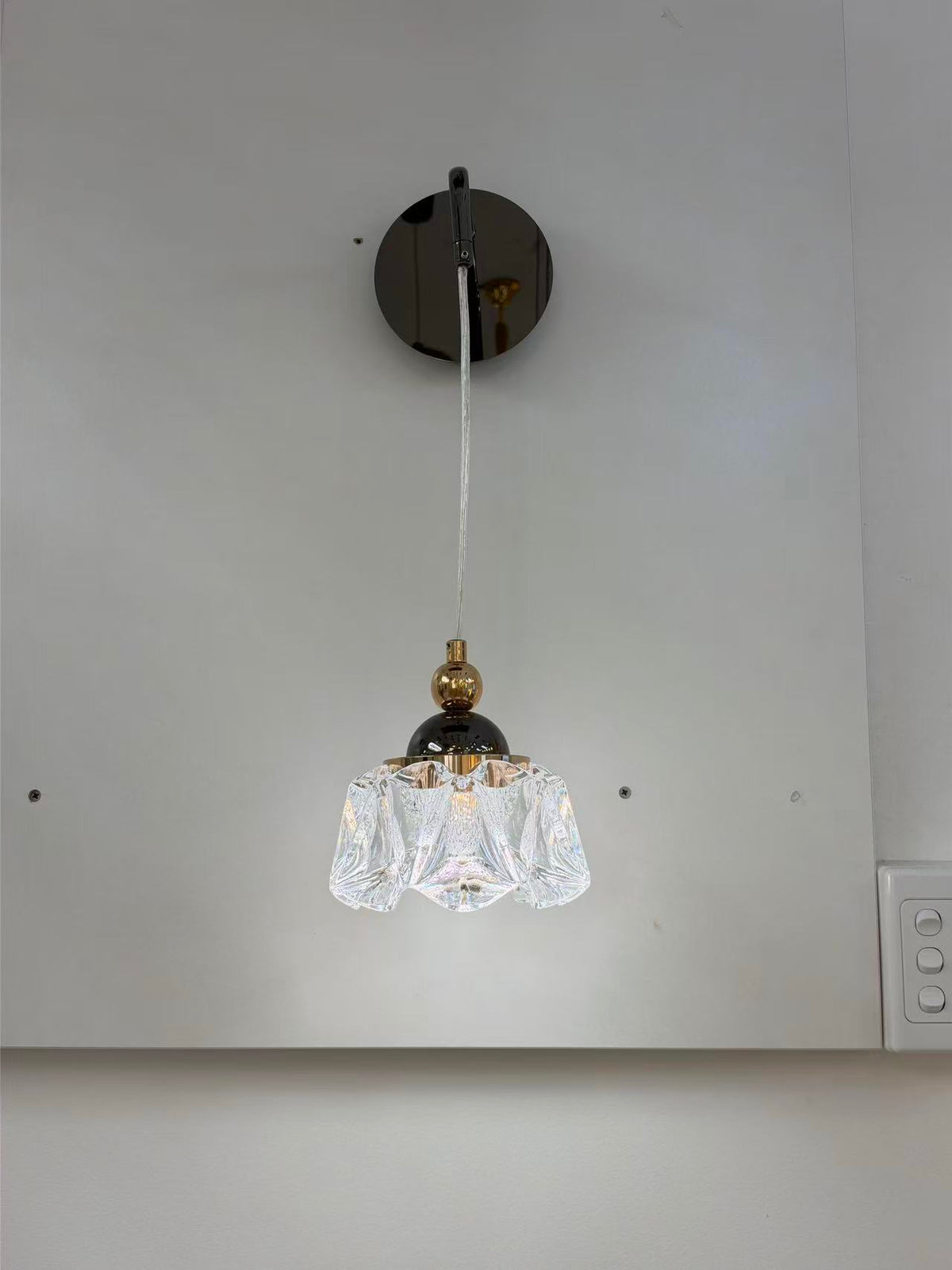 Crystal Petal Wall Light