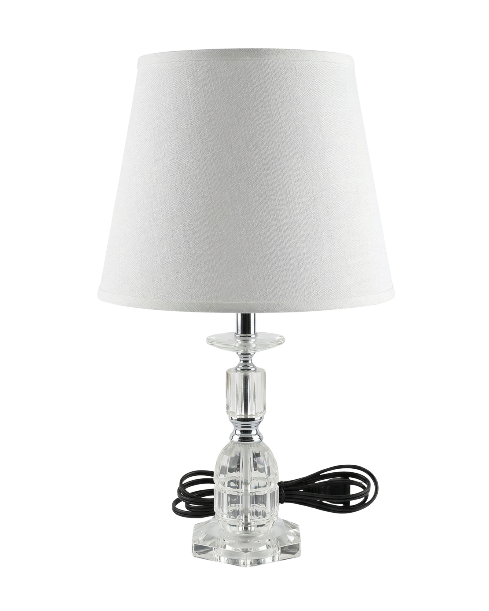 Clear Crystal Base Table Lamp