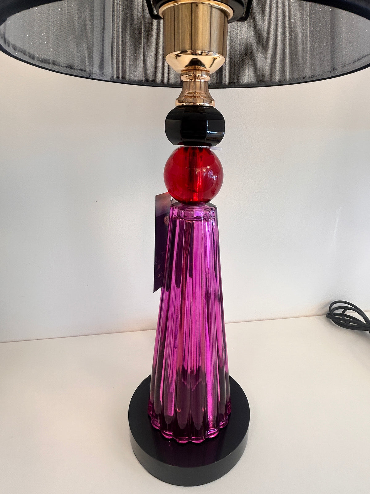 Ruby Elegance Table Lamp