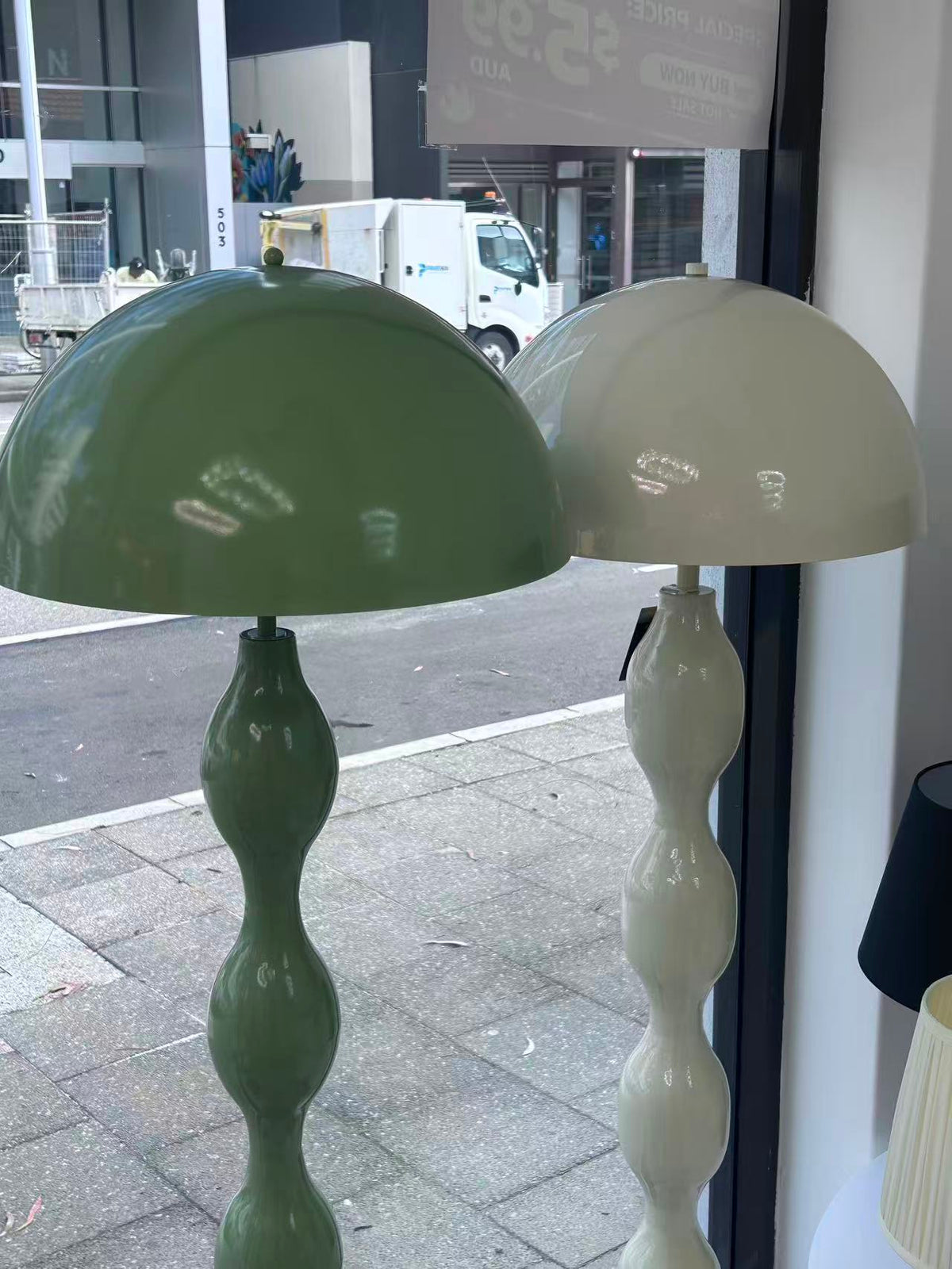 Cream Bubble Floor Lamp