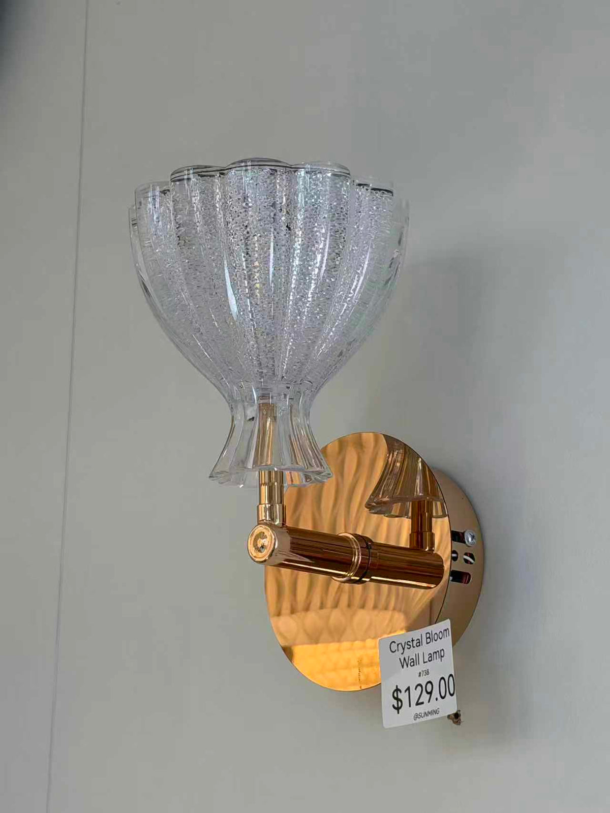 Crystal Bloom LED Wall Light