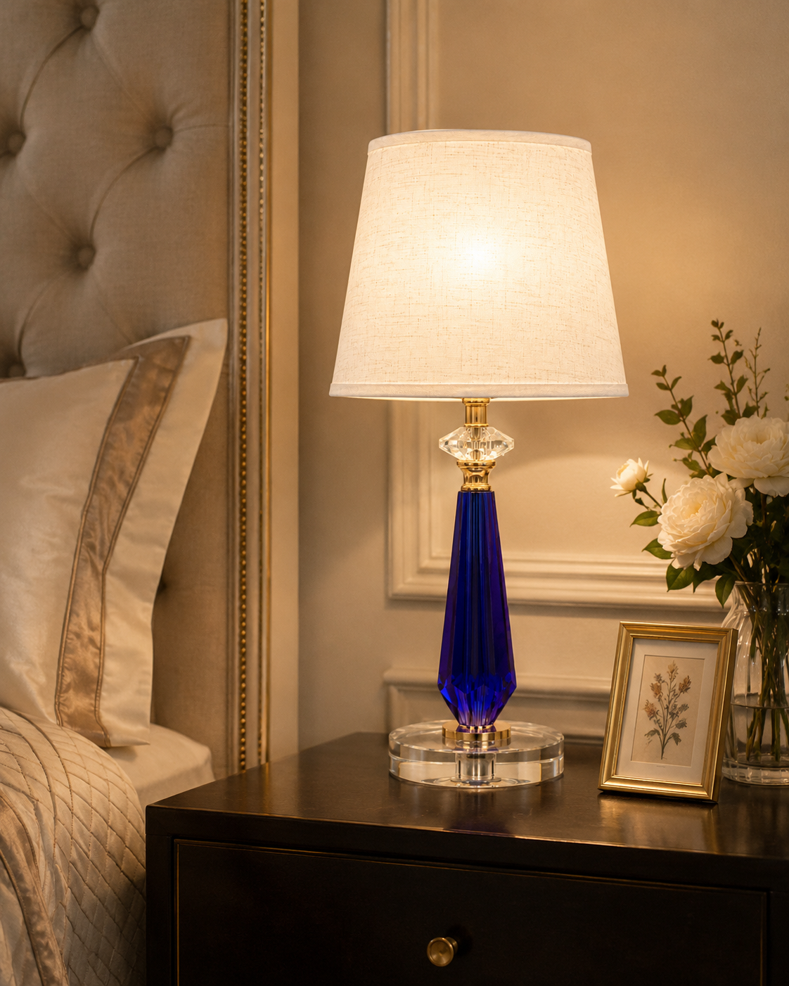 Elegance Blue Table Lamp