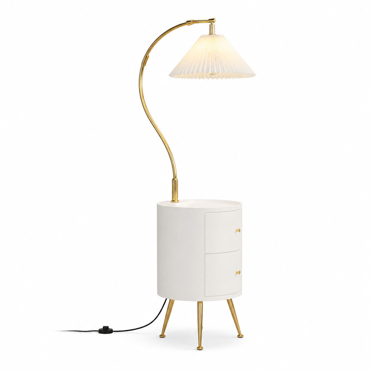 Shelf Glow Storage Floor Lamp