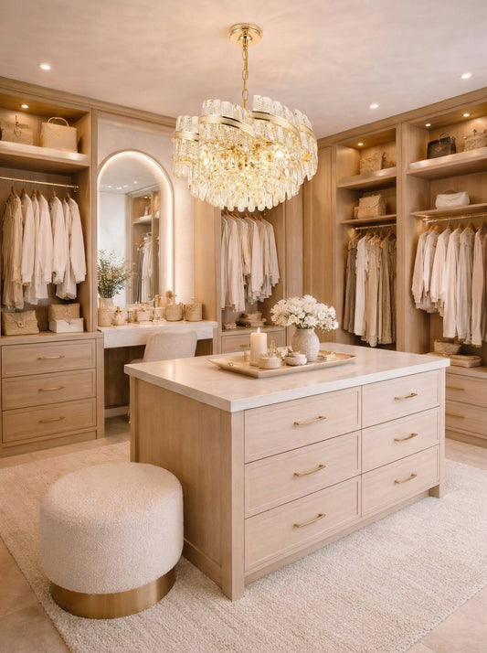 Crystal Drum Chandelier