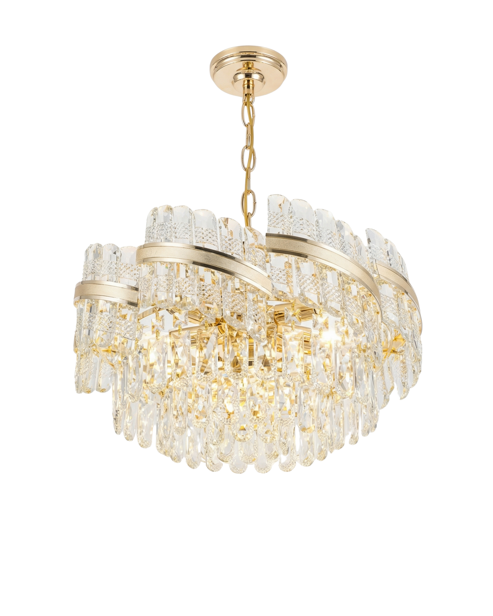Crystal Drum Chandelier