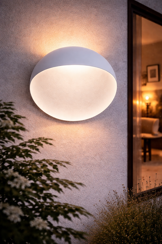Halo Dome Outdoor Wall Light