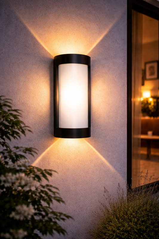 Halo Beam Outdoor Wall Light