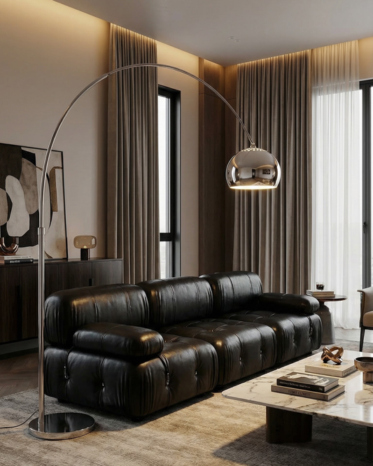 Mirror Arc Chrome Arc Floor Lamp