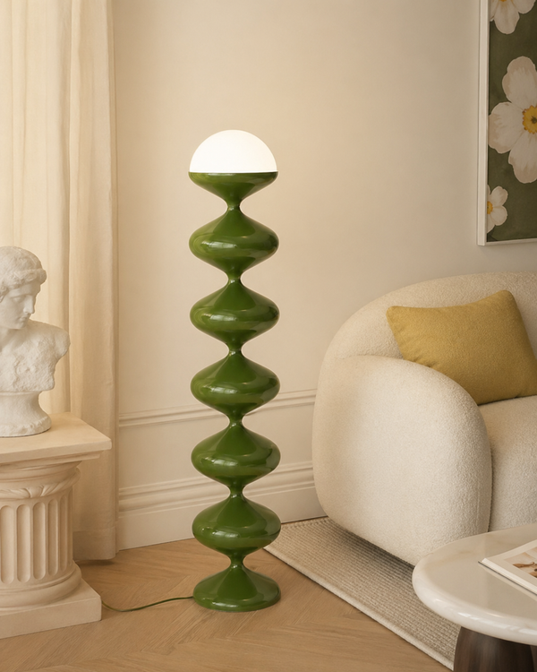 Twist Stack Dome Floor Lamp