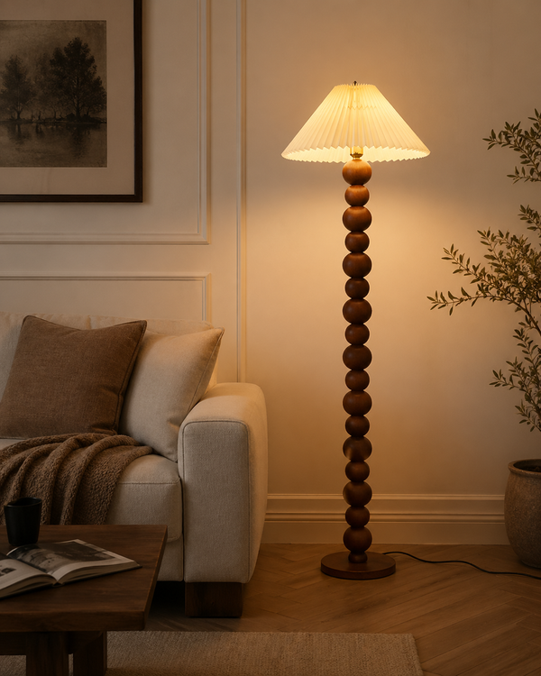 Bead Column Floor Lamp