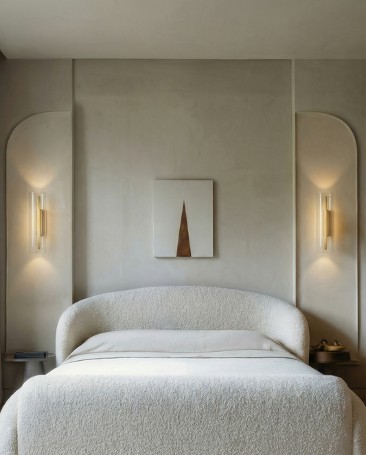 Clear Cylinder Glass Wall Sconce