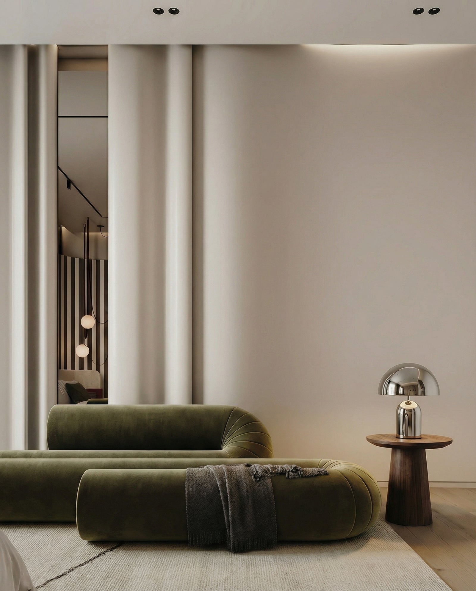 DomeGlow Metal Mushroom Table Lamp