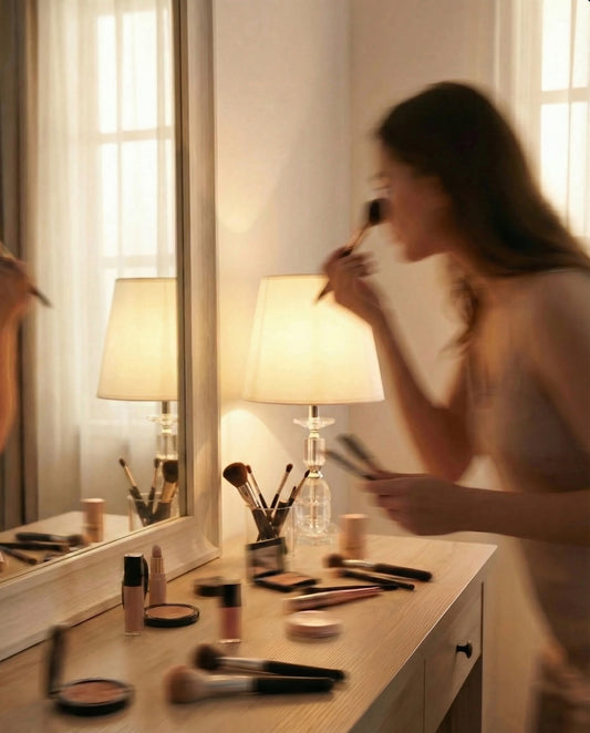 Clear Crystal Base Table Lamp