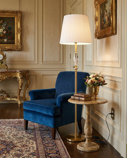 Regency Crystal Floor Lamp