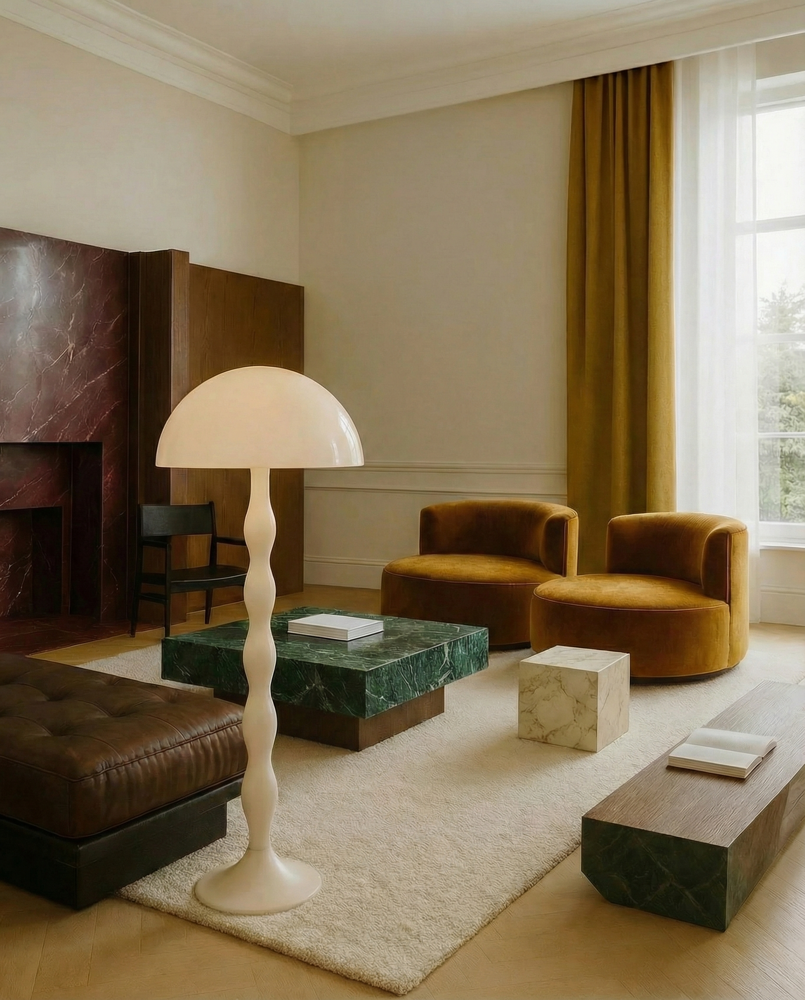 Cream Bubble Floor Lamp