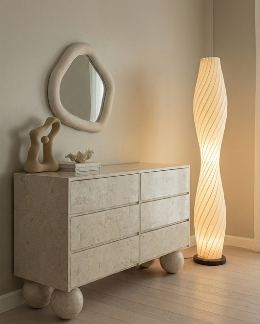 TwistAura 3D-Printed Floor Lamp