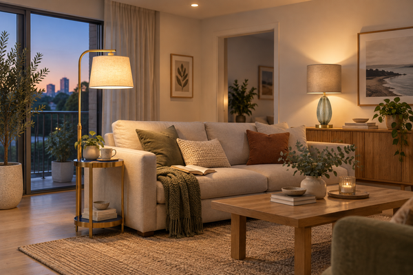 How to Layer Lighting in a Living Room (And Why Most Perth Homes Get It Wrong)