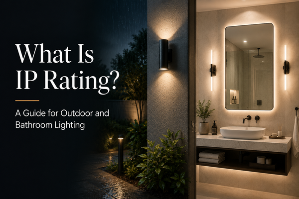 IP rating guide for outdoor and bathroom lighting
