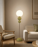 Orb Stack Sage Globe Floor Lamp