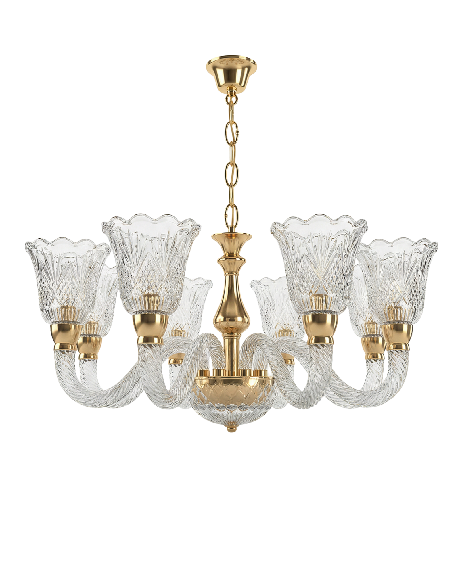 Tulip Glass Chandelier