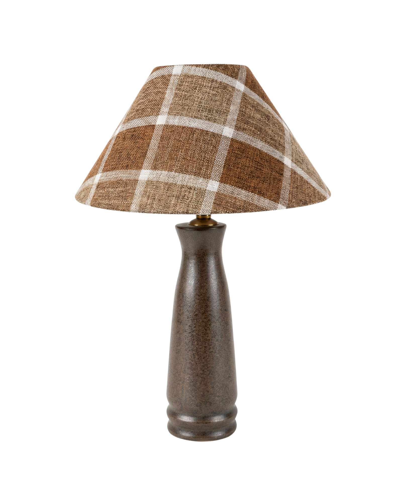 Tartan Shade Ceramic Table Lamp