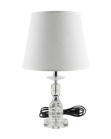 Clear Crystal Base Table Lamp