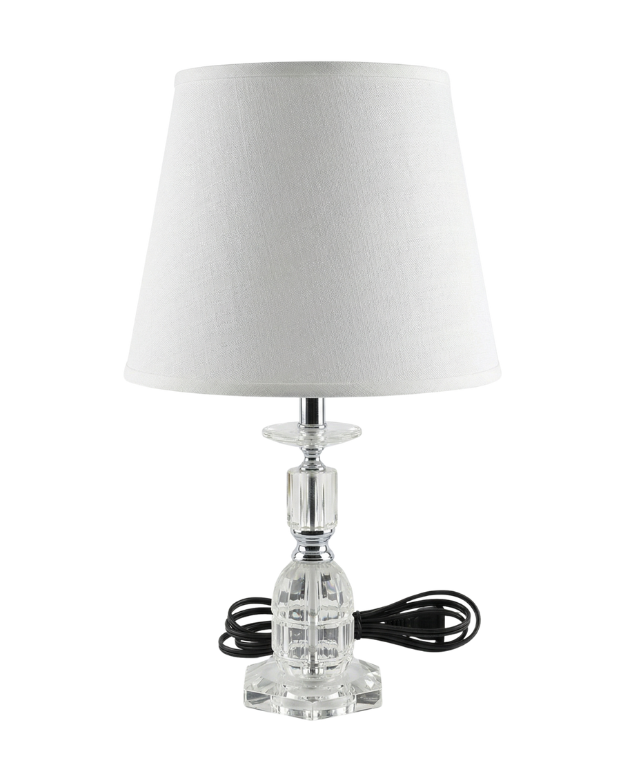 Clear Crystal Base Table Lamp