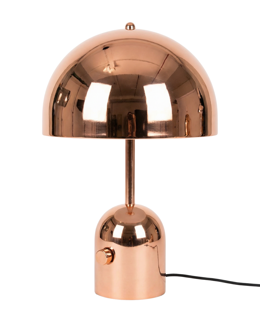 DomeGlow Metal Mushroom Table Lamp