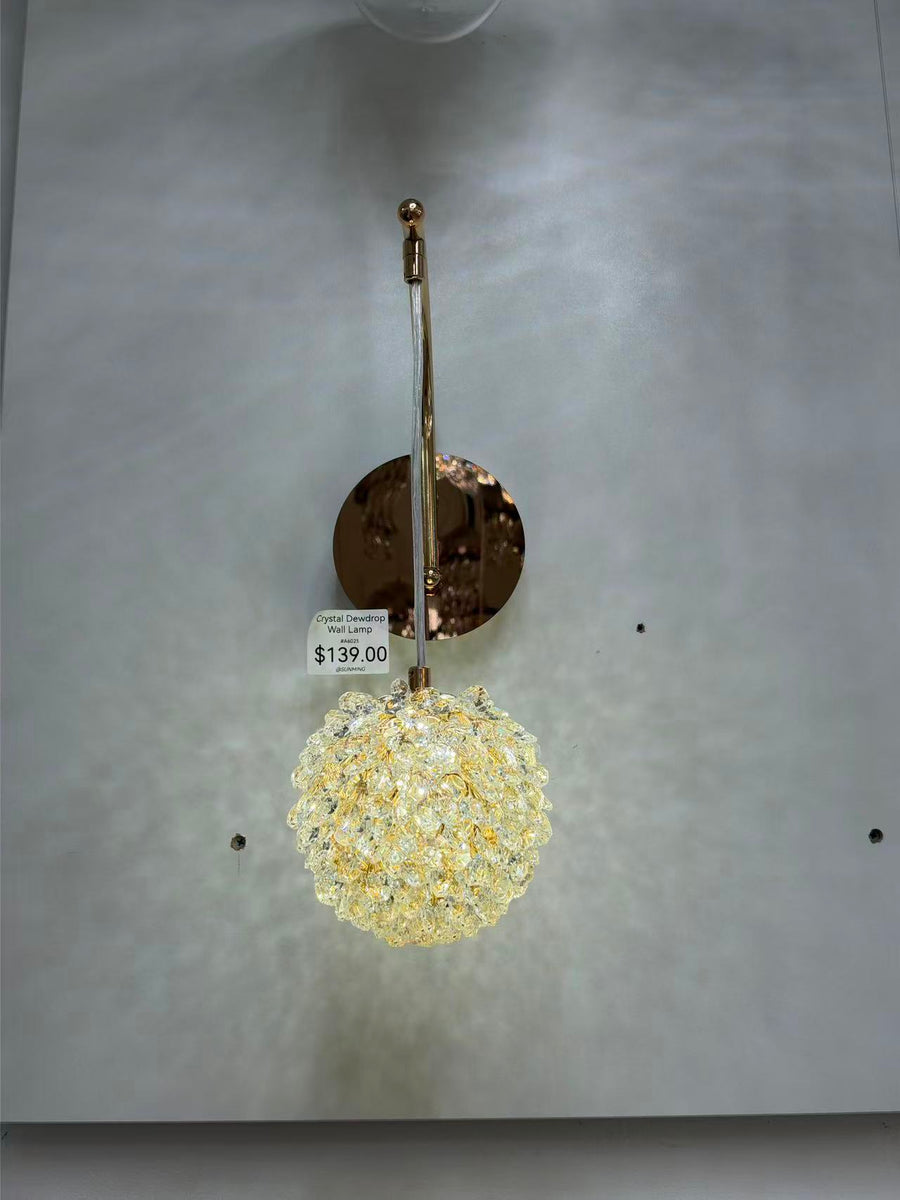 Crystal Globe LED Wall Light