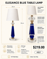 Elegance Blue Table Lamp