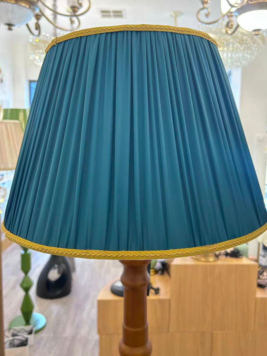 Verde Tray Wood Fabric Floor Lamp