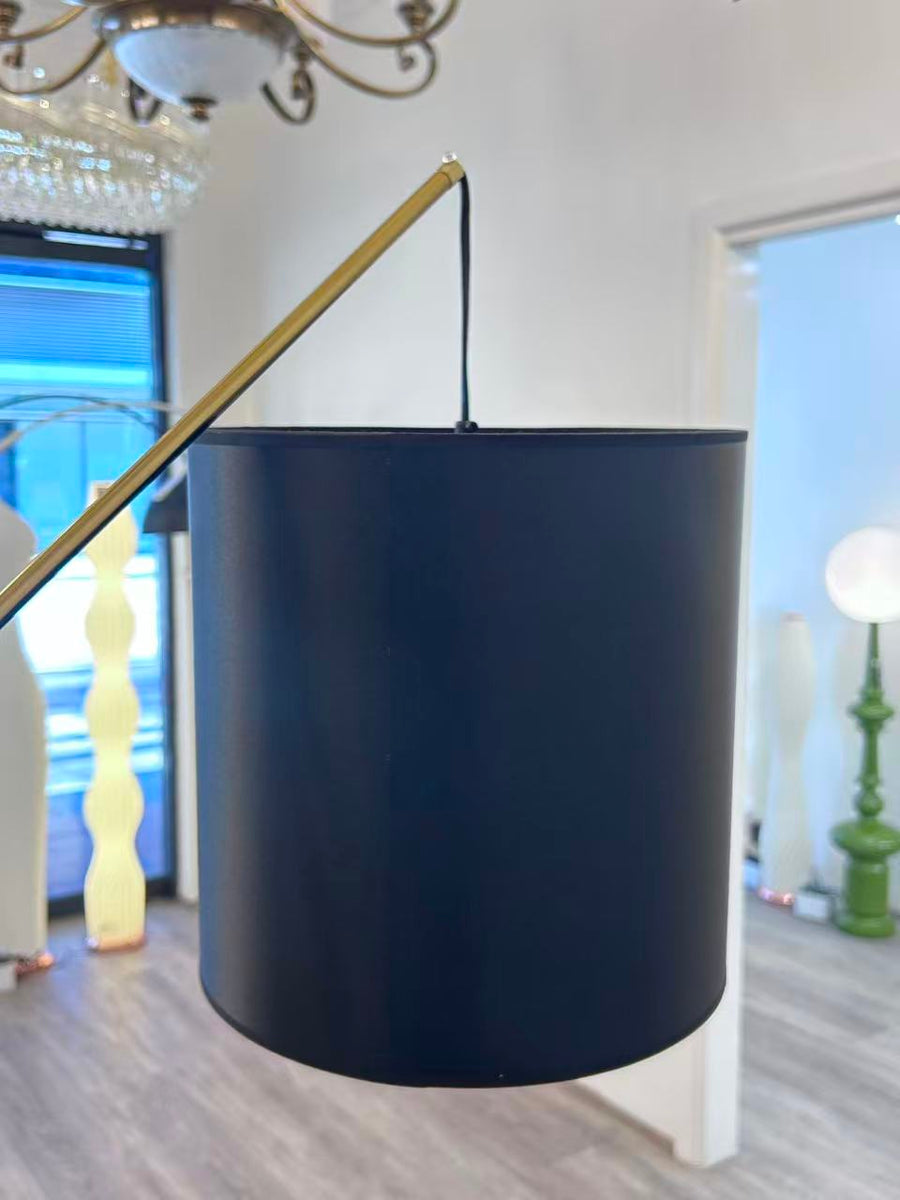 Linea Shade Fabric Wood Floor Lamp