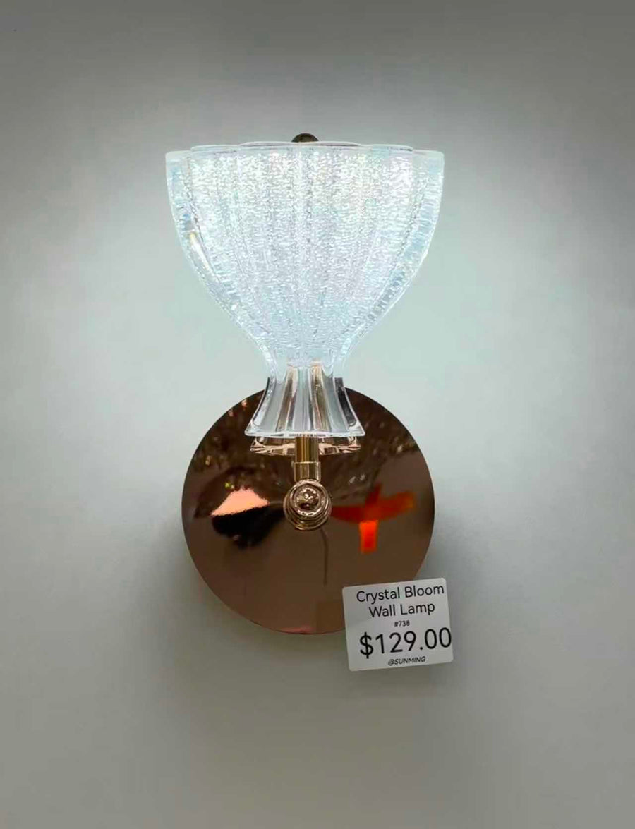 Crystal Bloom LED Wall Light