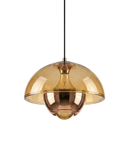 Amber Halo Pendant Light