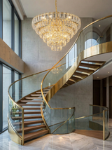 Tiered Crystal Chandelier