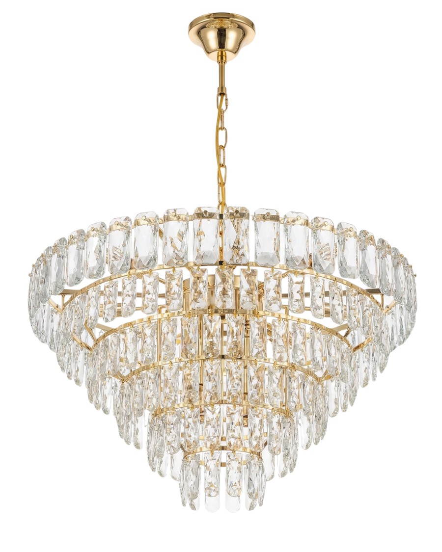 Tiered Crystal Chandelier