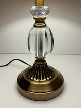Classic Brass & Crystal Table Lamp
