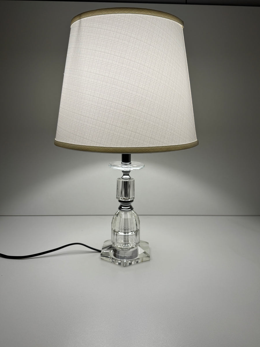 Clear Crystal Base Table Lamp
