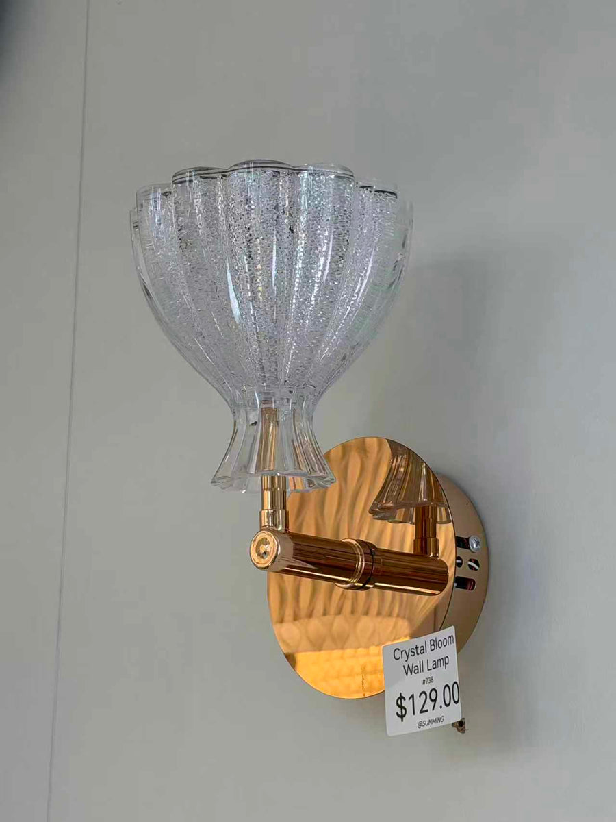 Crystal Bloom LED Wall Light
