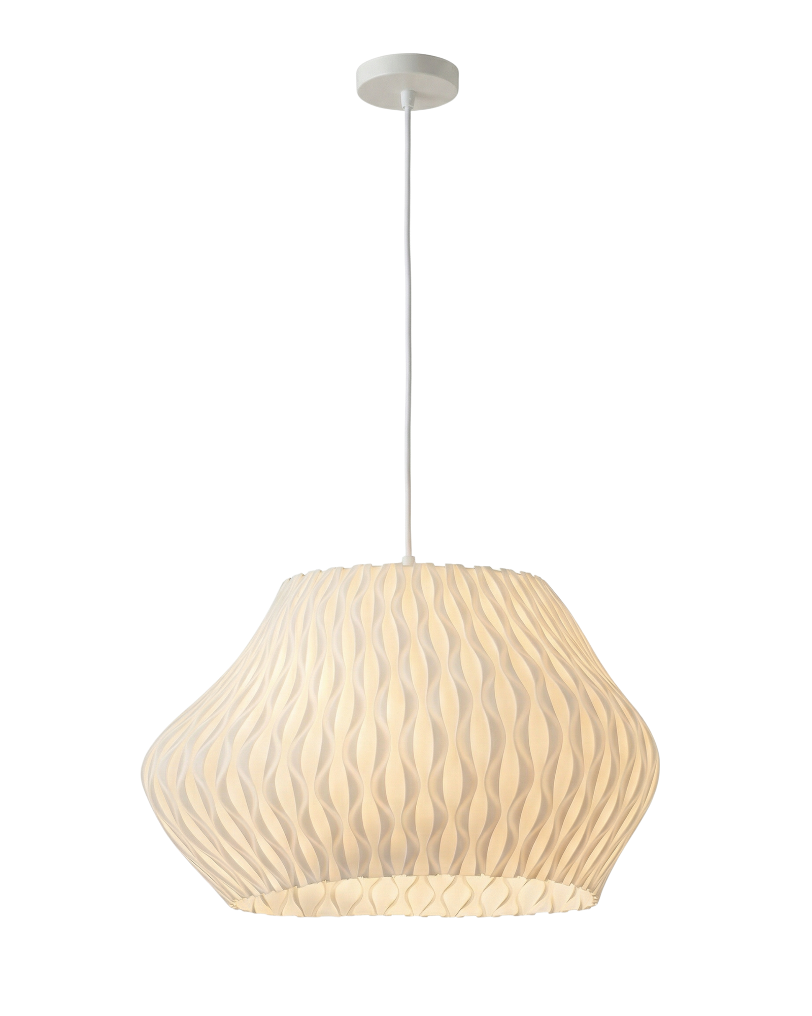 Wave Weave 3D-Printed Pendant Light