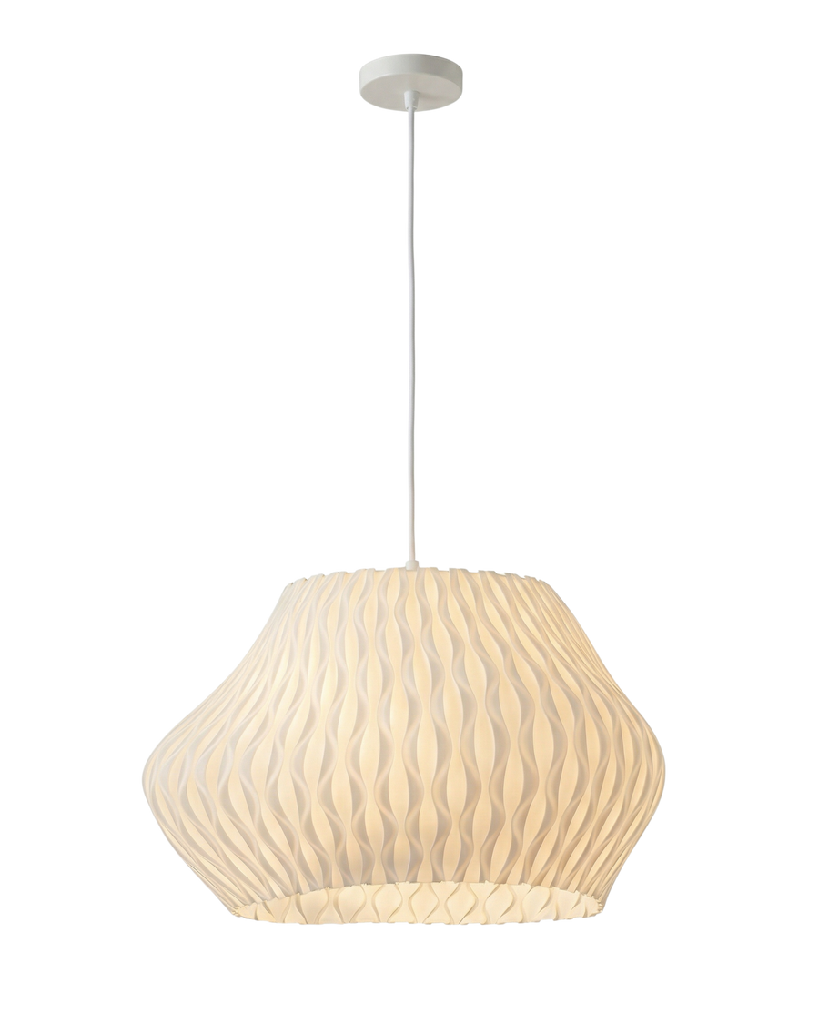 Wave Weave 3D-Printed Pendant Light