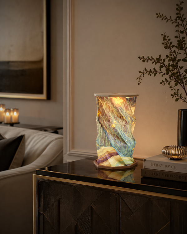 Kaleido Paper Wood Table Lamp
