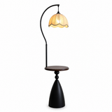 Petal Arc Floor Lamp with Side Table - Classic