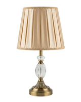 Classic Brass & Crystal Table Lamp