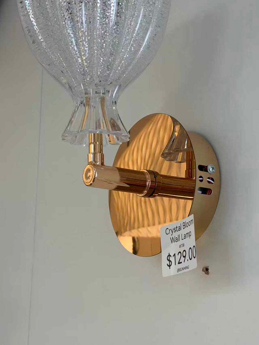 Crystal Bloom LED Wall Light