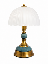 Elara Dusty Teal Ceramic Table Lamp