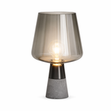 Smoke Glow Glass Cone Table Lamp