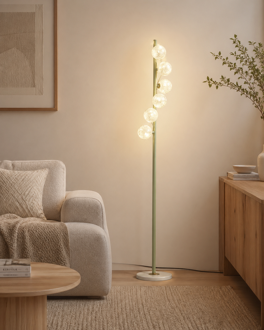 Luna Bloom Acrylic Orb Floor Lamp