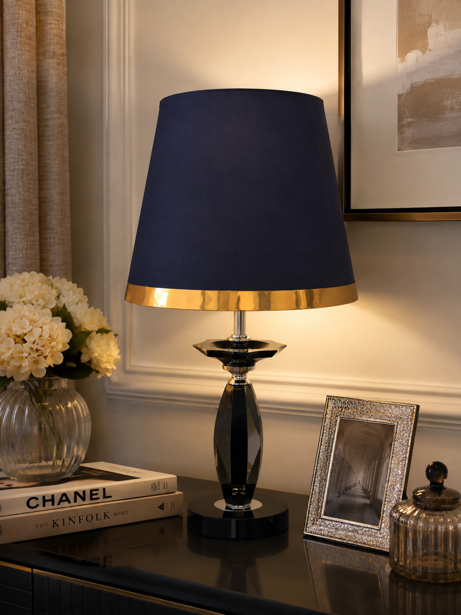 Midnight Navy Blue Table Lamp